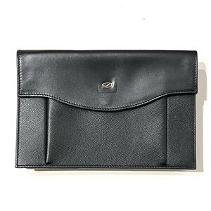 Vintage St. Dupont Leather Pouch Wristlet